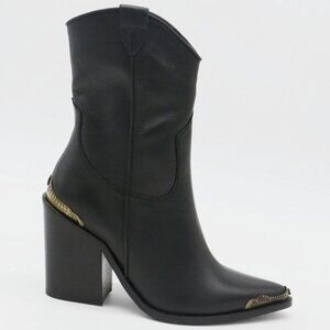 STIVALI NEW YORK “COACHELLA LONE STAR” LEATHER WESTERN COWBOY BOOTS 39 EU